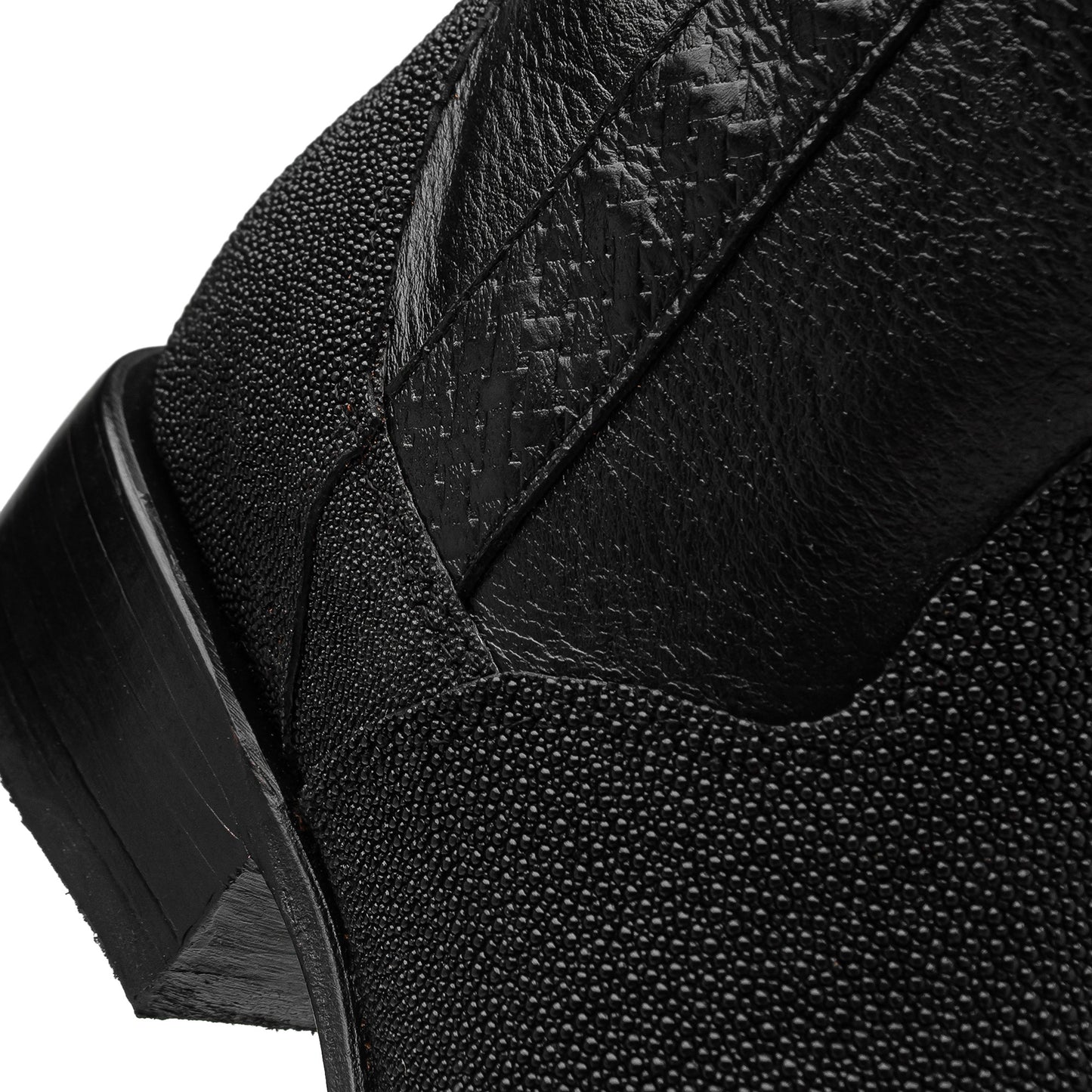 Bota vaquera en piel original de mantarraya modelo fenix