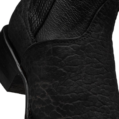 Bota vaquera en piel original de cuello de toro modelo fenix.