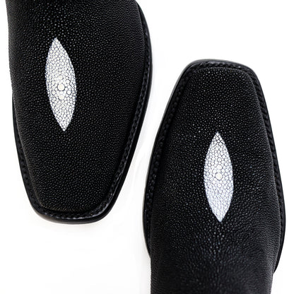 Bota vaquera en piel original de mantarraya modelo fenix