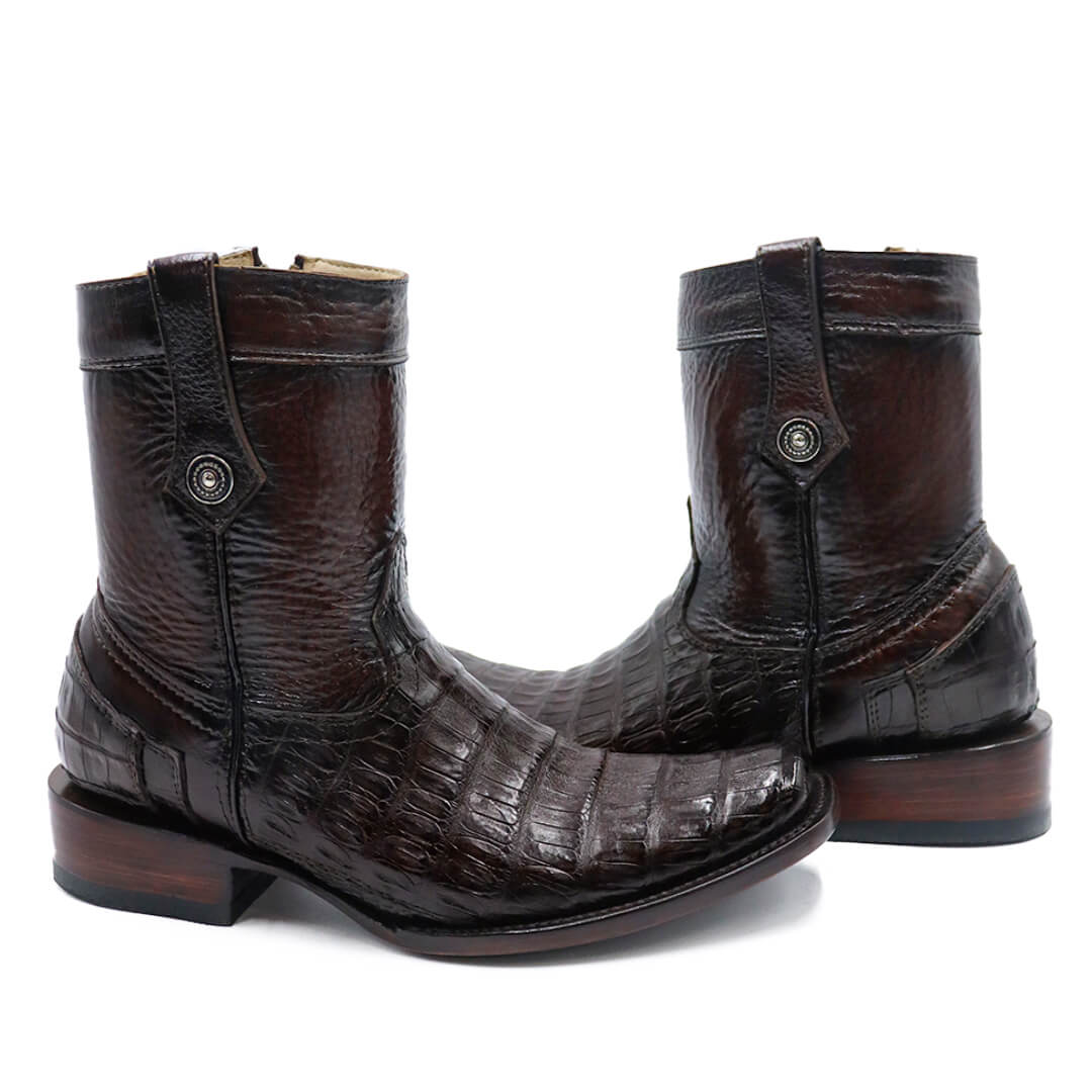 Original crocodile skin cowboy boot, Eco model