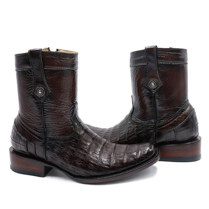 Original crocodile skin cowboy boot, Eco model
