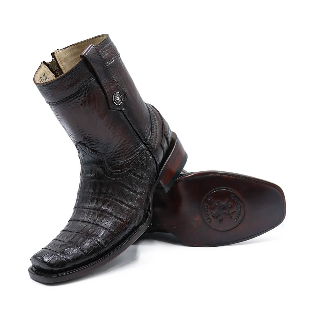 Original crocodile skin cowboy boot, Eco model