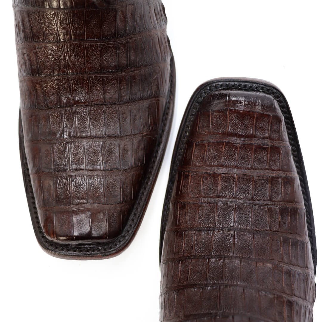 Original crocodile skin cowboy boot, Eco model