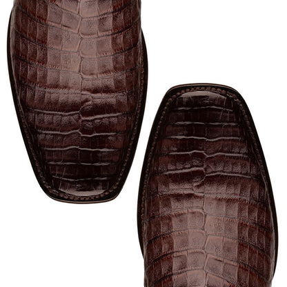 Botín vaquero en piel de cocodrilo original modelo Eco