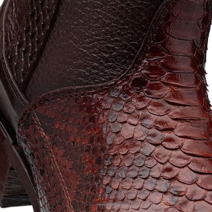Bota vaquera en piel original de pitón modelo Centaurus
