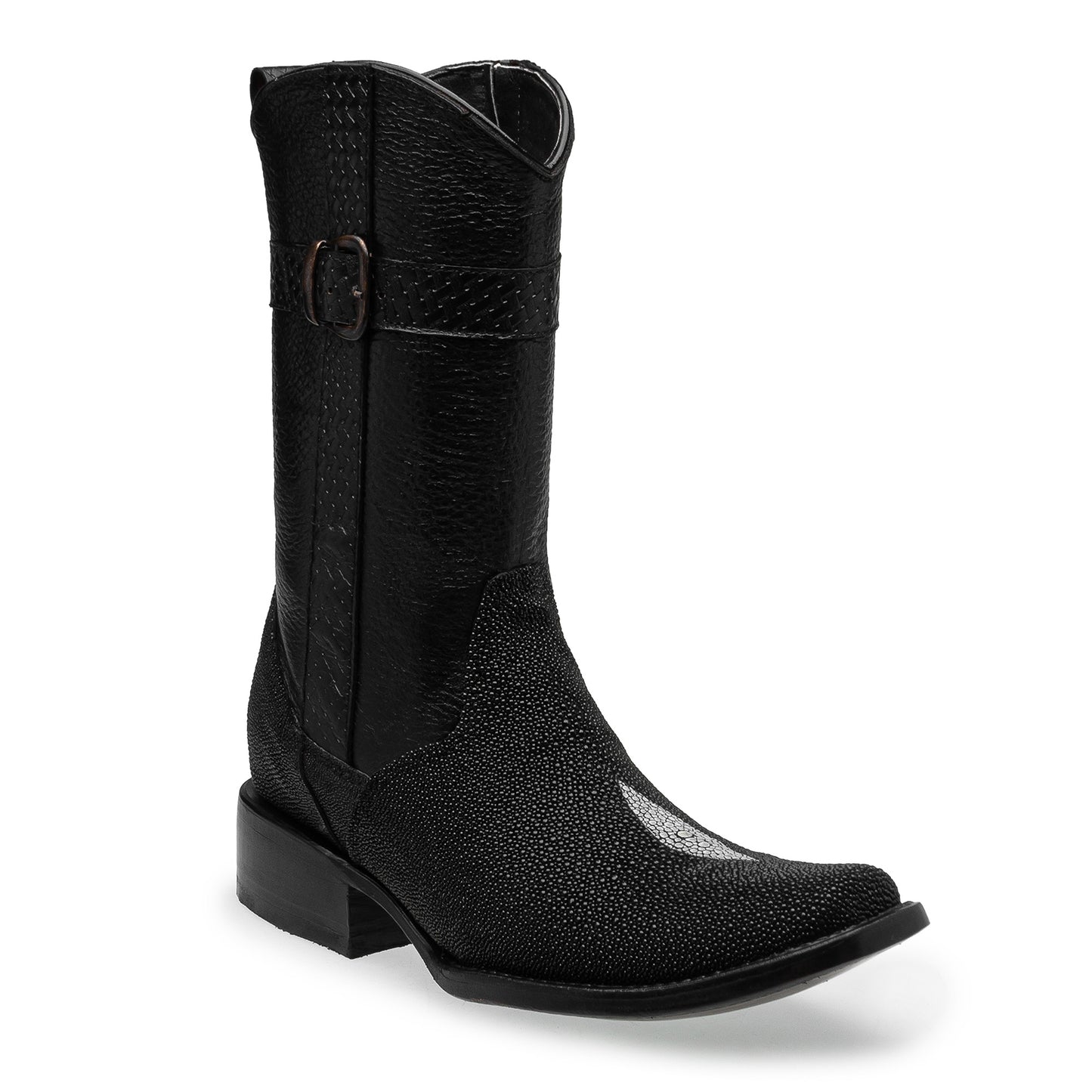 Bota vaquera en piel original de mantarraya modelo fenix