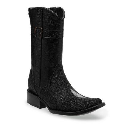 Bota vaquera en piel original de mantarraya modelo fenix