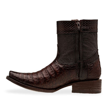 Botín vaquero en piel de cocodrilo original modelo Eco