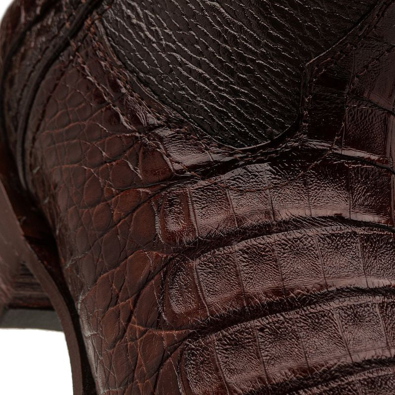 Botín vaquero en piel de cocodrilo original modelo Eco