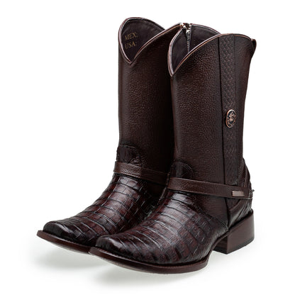 Bota en Piel de Cocodrilo Modelo Luxor