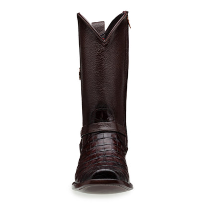 Bota en Piel de Cocodrilo Modelo Luxor