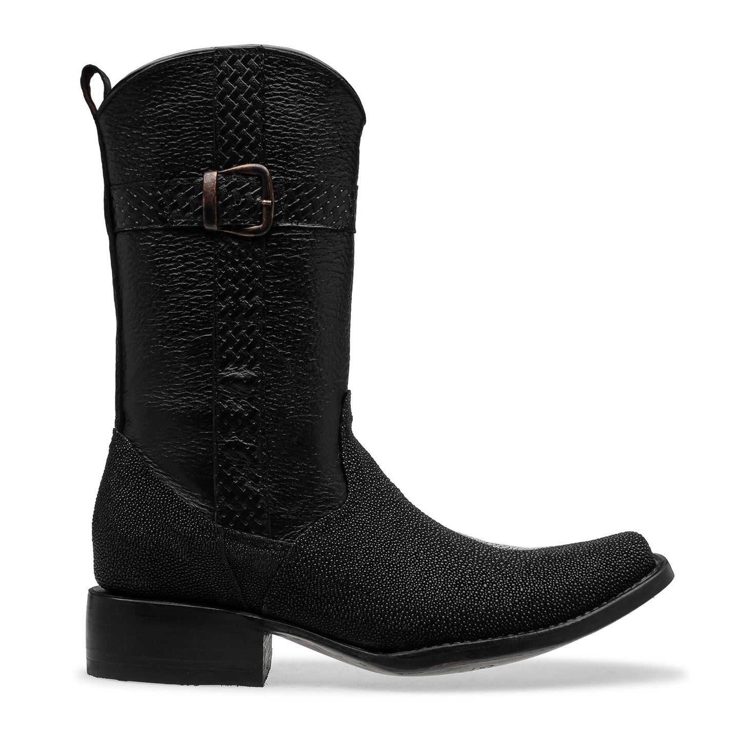 Bota vaquera en piel original de mantarraya modelo fenix
