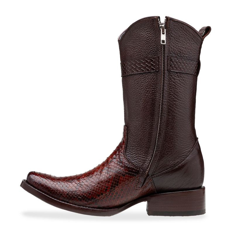 Bota vaquera en piel original de pitón modelo Centaurus