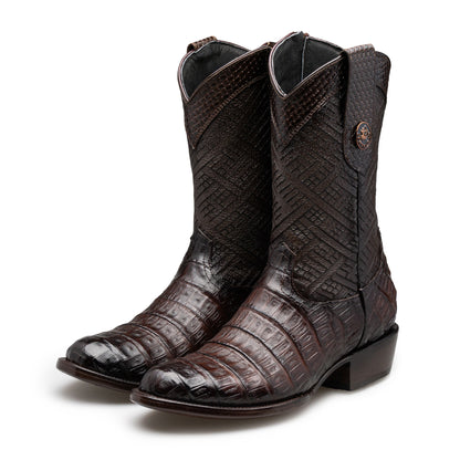 Bota en Piel de Cocodrilo Modelo Onix