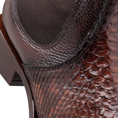 Botín casual en piel de python modelo Quirón