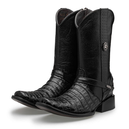 Bota en Piel de Cocodrilo Modelo Luxor