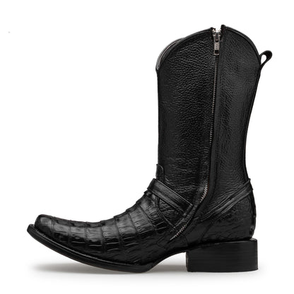 Bota en Piel de Cocodrilo Modelo Luxor