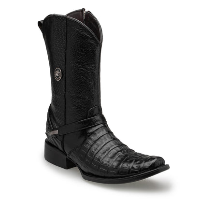 Bota en Piel de Cocodrilo Modelo Luxor