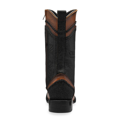 Caudal Model Cowboy Boot in Original Manta Ray Leather