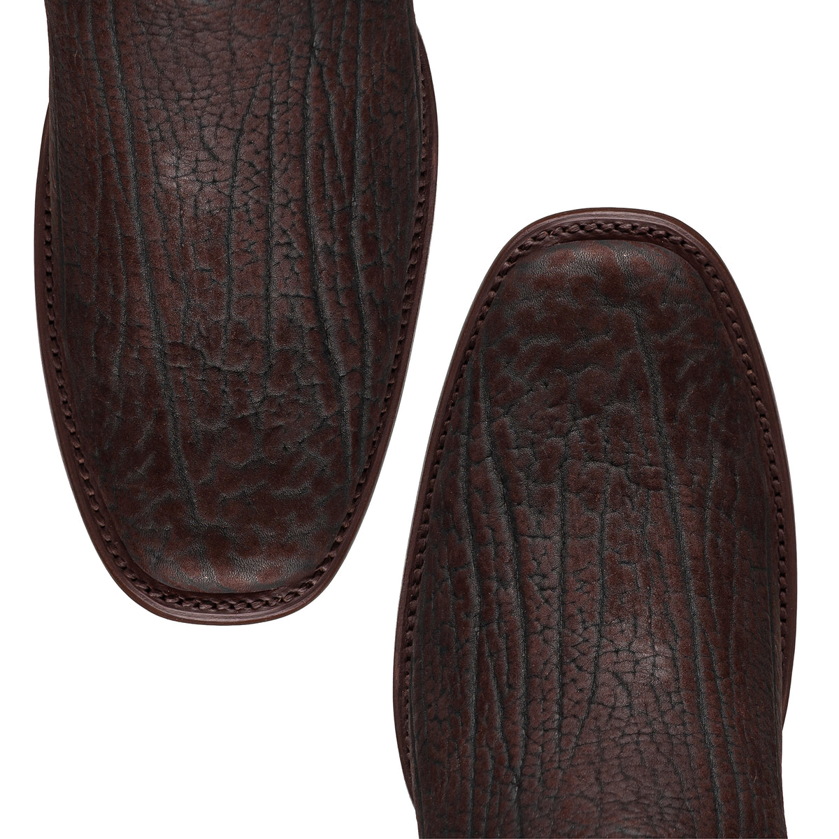 Bota vaquera en piel original de cuello de toro modelo fenix.