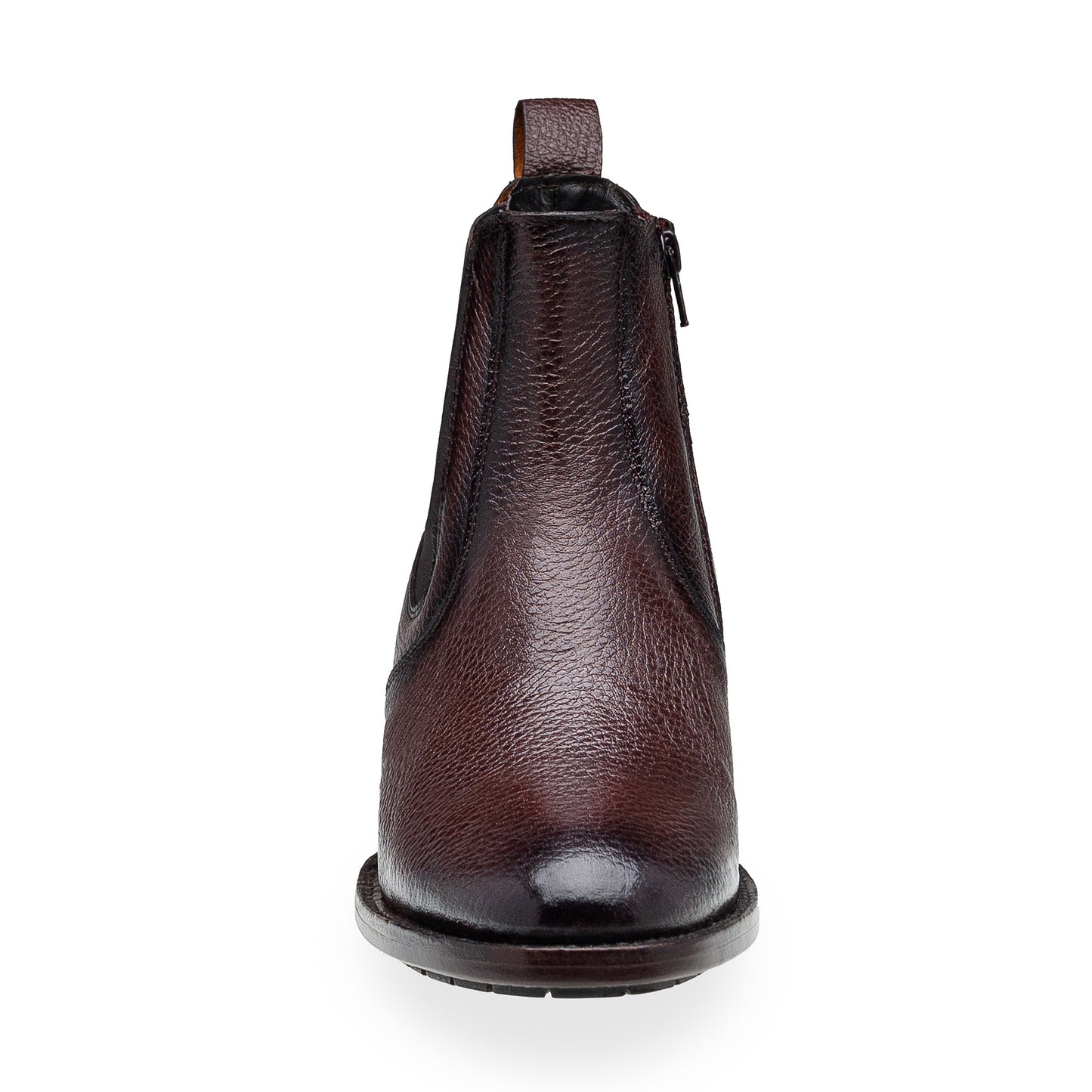 Quirón model python leather ankle boot with grafted sole