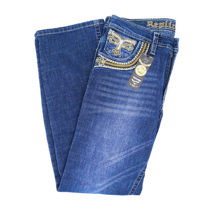 Replicated model jeans