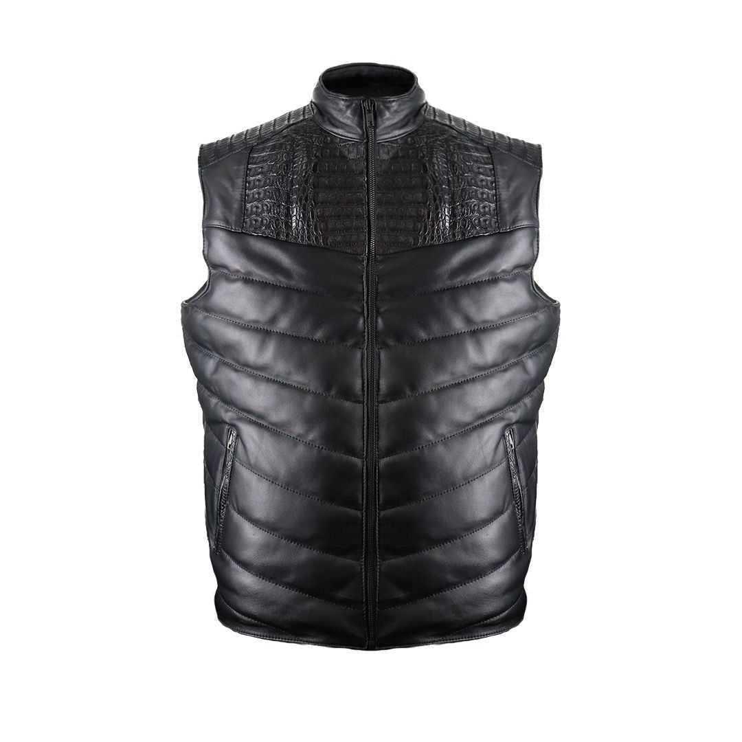 Original leather vest Sendero model